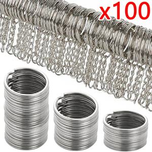 금속 열쇠 고리 세트, 녹슬지 않는 열쇠 고리, 자동차 열쇠 펜던트 분할, 30mm, 25mm, 20mm