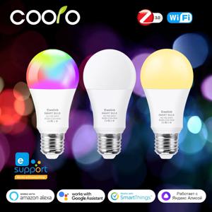 Ewelink E26 E27 Zigbee LED 전구 Wifi 스마트 LED 램프 RGB + CW + WW 15W LED 전구는 Alexa Google Smartthings Yandex와 함께 작동합니다.