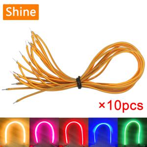 10pcs LED 필라멘트 유연한 3V COB 38mm 60mm 95mm 80mm 130mm 145mm 185mm 260mm 300mm 에디슨 전구 램프 부품 LED 다이오드 장식