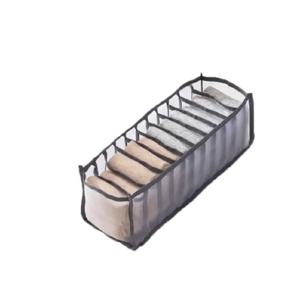 11 구획 홈 접이식 속옷 보관 상자 나일론 정리 기숙사 보관 브래지어 통기성 메쉬 가방 정리