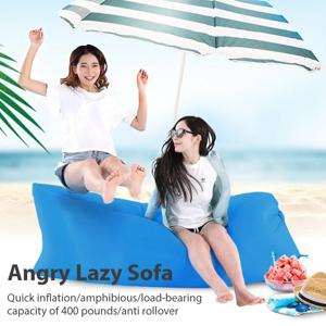 1인용 게으름뱅이 풍선 소파 휴대용 야외 해변 에어 소파 침대 접이식 캠핑 침낭 편안한 휴식을 위해