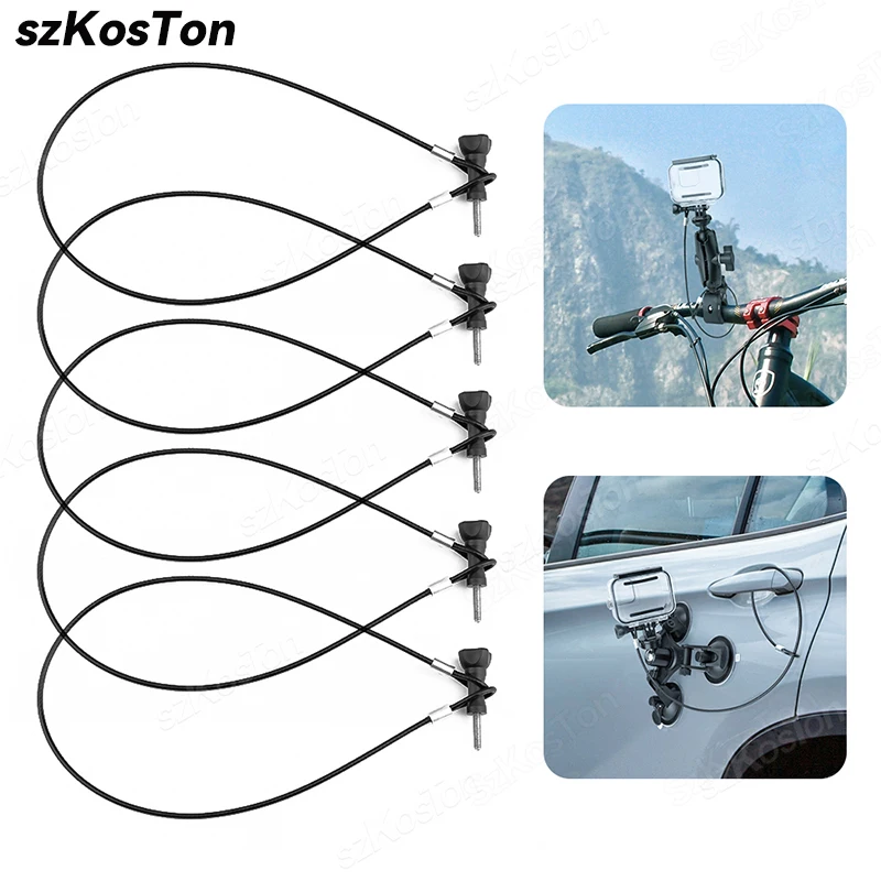 고프로 13 12 11 10 9 8 SJCAM AKASO Insta360 X5 X4 X3 DJI 오스모 액션 6 5 4 포켓 3 액세서리용 분실 방지 와이어 로프 안전 로프