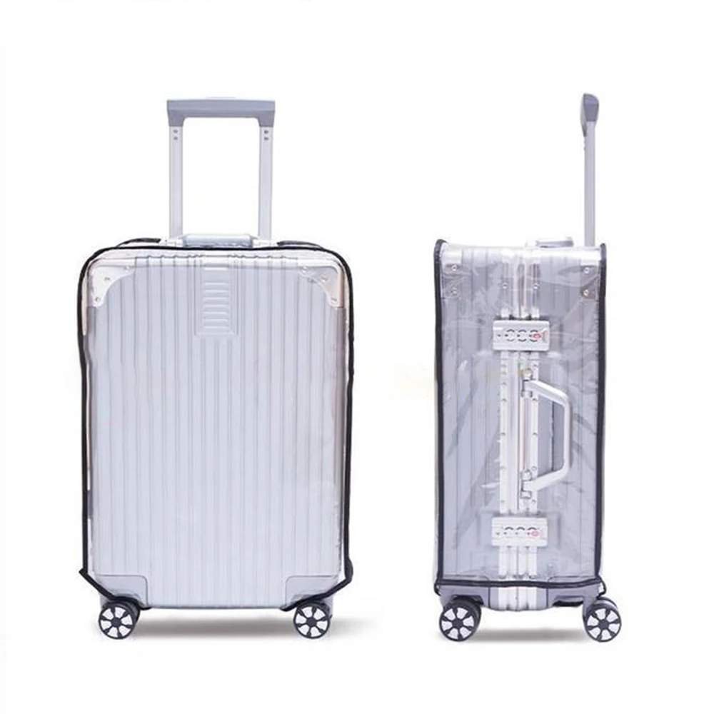 1PC 수하물 보호 케이스 투명 막대 케이스 여행 케이스 먼지 커버 방수 마모 보호 케이스 커버