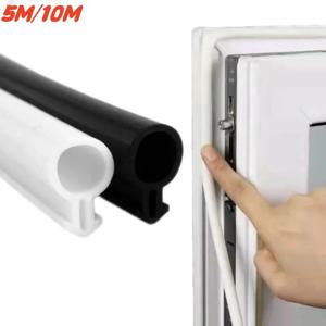 5/10M 플라스틱 강철 도어 창 씰링 스트립 O 자형 고무 커프 날씨 스트리핑 카드 슬롯 씰 중공 전구 바브 관형