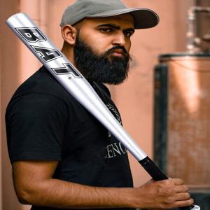 1PC 20 인치 야구 방망이 소프트볼 박쥐 T-볼 박쥐 홈 방어 자기 방어 알루미늄 합금 경량 고광택