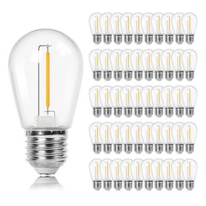 S14 1W LED 문자열 전구 11W E27 기본 빈티지 에디슨 플라스틱 방수 야외 교체 전구 파티 웨딩 장식