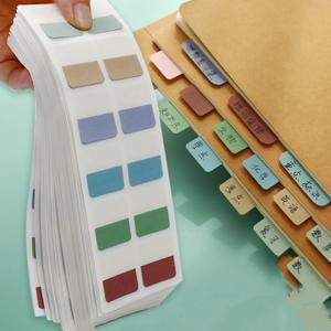 쓰기 및 제거 가능한 인덱스 탭 라벨 스티커, 느슨한 잎 노트북 북 분류, 작은 스트립 마커 스티커, 메모 탭