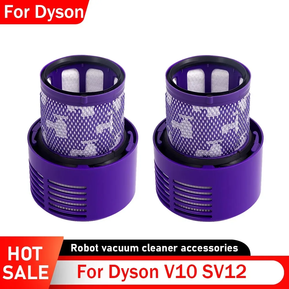 다이슨 V10 SV12 필터 용 진공 부착 Hepa 액세서리 로봇 진공 청소기 세척 가능 필터 교체 청소 부품