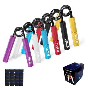 50LB-300LB 금속 핸드 그리퍼 강화제 손가락 운동기 그립 강도 근육 팔 트레이너 복구 손목 체육관 장비