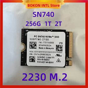 웨스턴 디지털 WD용 SSD M.2 2230 2242 Gen4 PCIe 4.0 X4 NVMe 솔리드 스테이트 드라이브, SN740, 2TB, 1TB, 512G, 256G