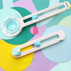 다기능 360 °   회전식 휴대용 원형 절단기 - 조정 가능한 파란색 손잡이, 사무실 및 학교 용품 포함