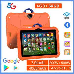 2025년 신형 7인치 5G 와이파이 키즈 태블릿 쿼드 코어 4GB 램 64GB 롬 안드로이드 학습 교육용 태블릿 PC 어린이들이 가장 좋아하는 선물