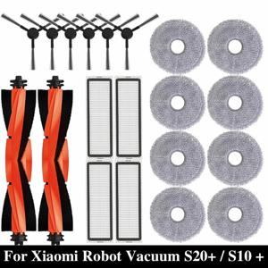 샤오미 로봇 진공 메인 사이드 브러시 헤파 필터 걸레 천 교체, S20 +, S10 플러스, B108GL, B105 부품 액세서리