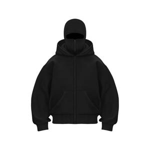 2025 가을 겨울 신상품 남성 및 여성 캐주얼 운동복, 후드 마스크 디자인, 스포티하고 패셔너블한 플러스 사이즈 후디