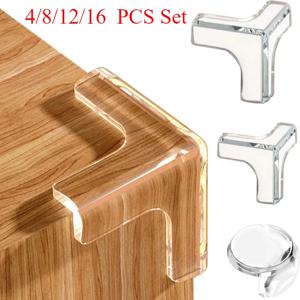 아기 안전 실리콘 키즈 교정 가장자리 보호기 부드러운 투명 어린이 충돌 방지 테이블 코너 가장자리 보호 커버