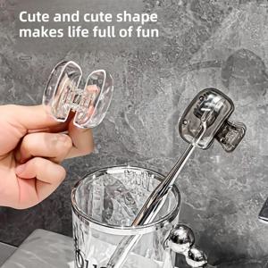 칫솔 헤드 커버 2팩 - 여행용 보호 캡 케이스, 가정용 및 캠핑용 컬러 콤보 클립, 내구성이 뛰어난 플라스틱 휴대용