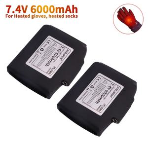 가열 장갑 양말 가열 재킷 조끼 오토바이 장갑 USB 충전기에 대 한 7.4V 6000mAh 충전식 리튬 폴리머 배터리
