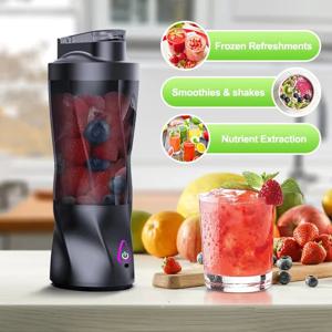 전기 휴대용 Juicer 신선한 과일 믹서 700ML 다기능 USB 충전식 쉐이크 스무디 블렌더 야외 혼합 컵