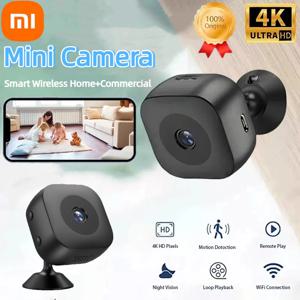 Xiaomi 4k 미니 카메라 휴대용 모바일 감지 캠코더 스마트 홈 감시 보안 원격 모니터링 카메라