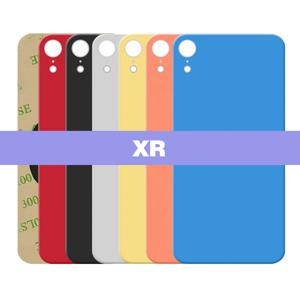 아이폰 XR 대형 카메라 홀 유리 패널 폰 배터리 백 커버 하우징 케이스 후면 유리 패널 섀시 3M 접착제 추가 교체