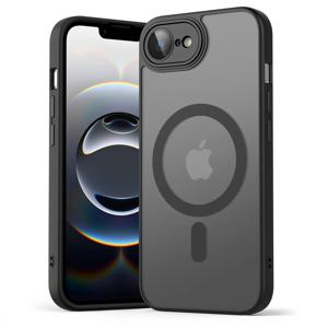 아이폰 16e용 고급 무광 마그네틱 반투명 케이스, 충격 방지 보호 커버, 맥세이프 아이폰 16e 무선 충전 커버