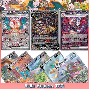 포켓몬 PTCG 배틀 Charizard Ex Rayquaza 풀 아트 호일 취미 수집품 게임 컬렉션 희귀 카드