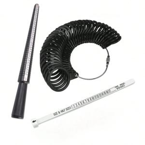 1개 전문 보석 도구 링 맨드렐 스틱 핑거 게이지 링 사이저 측정 영국/미국 사이즈 DIY 보석 사이즈 도구 세트