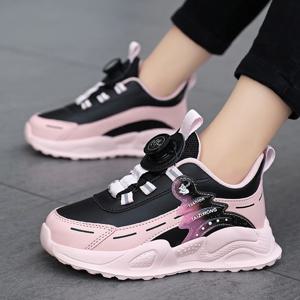 가을 겨울 아동용 미끄럼 방지 가죽 스니커즈 (5-16세 남아 여아용) 가볍고 캐주얼한 워킹 테니스 스쿨화