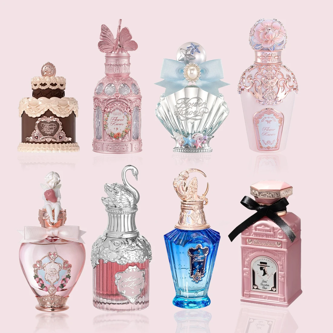 신상 Flower Knows Sweetie Bear Shell Jewel 향수 여성용 오래가는 향기 로맨틱 럭셔리 귀여운 디자인 향수