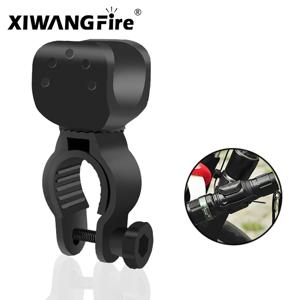 360도 회전식 자전거 라이트 브래킷 MTB 도로 자전거 LED 손전등 마운트 홀더 범용 손전등 홀더 전면 라이트 클립