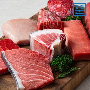 [훈훈수산] 참다랑어 블럭참치 냉동 참치회 눈다랑어 부위별 선택 가능 (속살,중뱃살,대뱃살,가마뱃살)