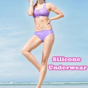 무봉제 실리콘 수영 팬츠 로우 웨이스트 팬티 여성용 안티 어메이블먼트 노쇼 언더웨어 통기성 편안한 브리프 신상품