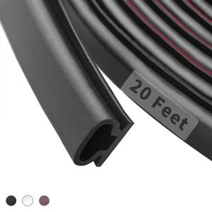 문/창문용 6M 고무 날씨 스트리핑 씰 스트립의 1롤 길이, 방수 자체 접착 Weatherstrip 방음 B