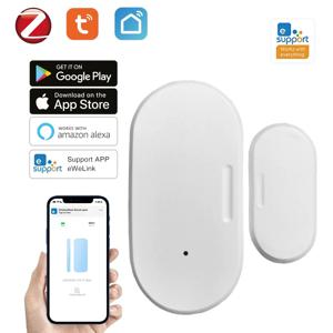 Tuya 스마트 WiFi 도어 센서 스마트 홈 열림/닫힘 감지기 스마트 라이프 앱 제어 알림 Alexa 및 Google Home과 호환
