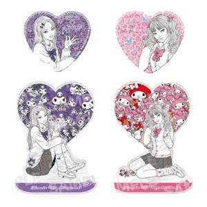 토미 피규어 아크릴 장식품 준지 이토 애니메이션 주변 상품 쿠로미 토미 아크릴 스탠드 하트 모양 토미즈 멜로디 메탈 배지 장난감
