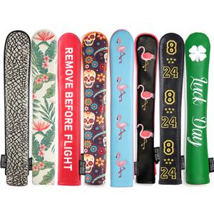 골프 정렬 스틱 커버 PU 가죽 홀드 2 스틱 헤드 커버 골퍼 남성용