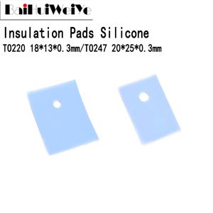 100 개 큰-247 ~-220 TO-3P 실리콘 시트 절연 패드 시트 스트립 실리콘 절연 필름 새로운 좋은 품질