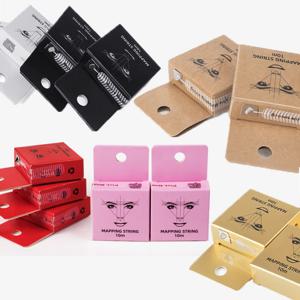 매핑용 10m 눈썹 마커 스레드 문신 눈썹 포인트 1 박스 매핑 문자열 마이크로 블레이드 눈썹 사전 잉크 문신 PMU 문자열