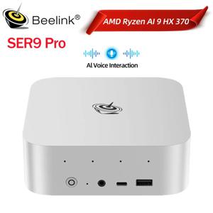 Beelink SER9 Pro AMD Ryzen AI9 HX370 강력한 AI PC 32G DDR5 1T NVME 미니 게이밍 PC PCIe4.0 SSD 데스크탑 컴퓨터 VS SER8 8845HS