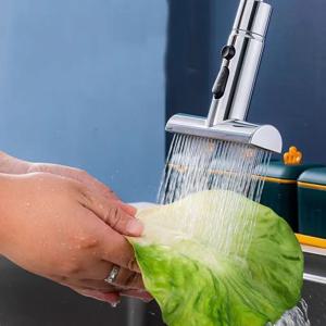 주방 3 가지 모드 폭포 수도꼭지 익스텐더 분무기 헤드 필터 노즐 수도꼭지 커넥터 믹서 탭 액세서리