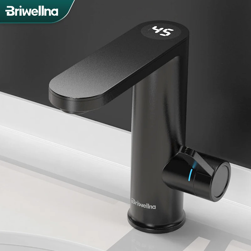 Briwellna 전기 온수기 온수 수도꼭지 2 in 1 분지 탭 Tankless Geyser 220V 가정용 인스턴트 온수기 수도꼭지