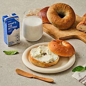 널담 고단백 배꼽베이글 8개입 (흑임자) 저당 비건 식물성 베이글