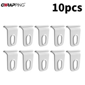 화이트 RV 어닝 옷걸이 랙 10개 RV 캠퍼 카라반 파티 라이트 홀더 RV 어닝 훅 유니버설 모터홈 액세서리