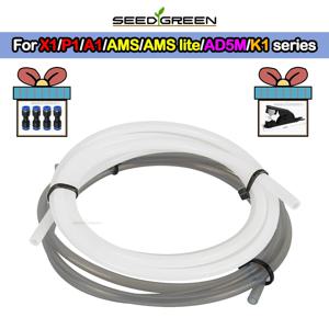 Bambu Lab P1P/P2S AMS A1 미니용 PTFE 튜브 테플론 파이프 보우덴 압출기 1.75mm ID2.5mm OD4mm Bambulab 필라멘트 부품