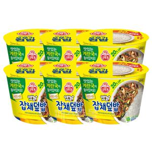 오뚜기컵밥 옛날 잡채덮밥(즉석국) 241.5g 6개