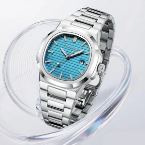 NIBOSI 남자 시계 아날로그 석영 스테인레스 스틸 군사 시계 남자 방수 패션 디자인 자동 날짜 손목 시계 reloje