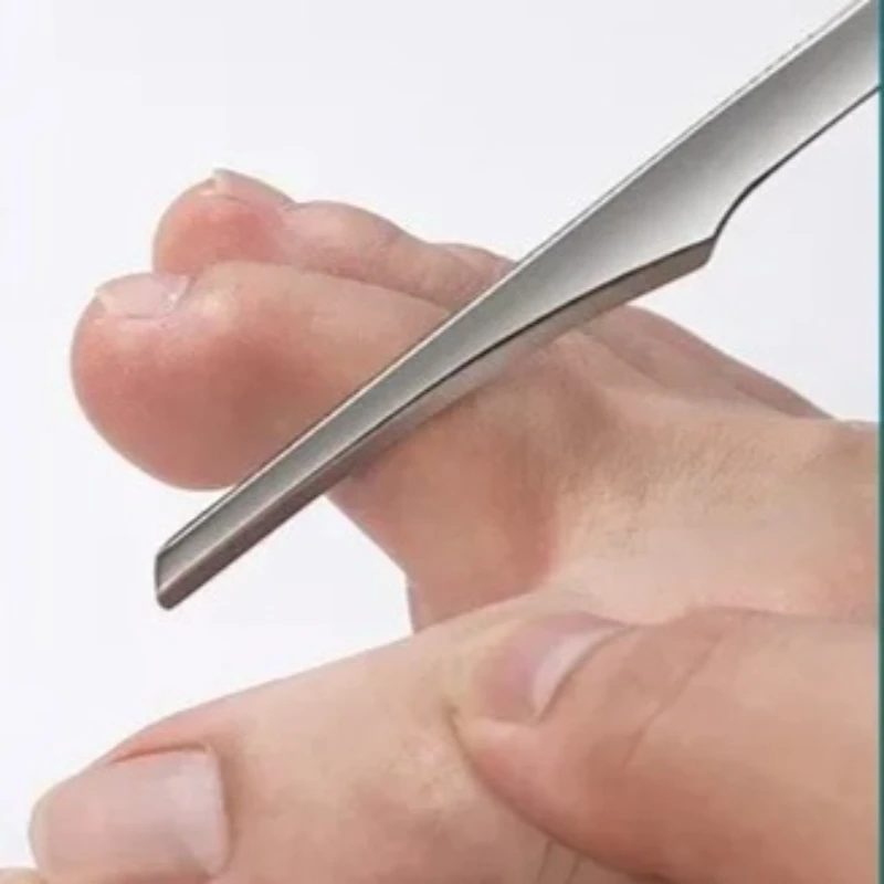 1개 페디큐어 나이프 도구 키트 전문 스테인리스 스틸 발 스크러버 각질 제거기 발 스크레이퍼 나이프 발 관리 도구 신제품