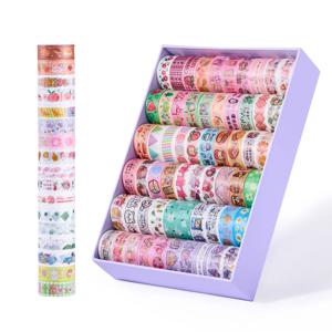 60 PCS Kawaii Washi 테이프 세트 Scrapbooking 저널 장식 마스킹 테이프 선물 포장 귀여운 한국어 편지지 학교 용품