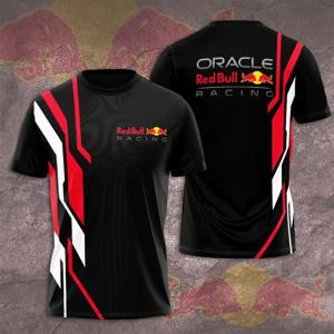 레드불 남성용 여름 티셔츠, 익스트림 스포츠 티셔츠, 레드불 3D 프린트 대형 레이싱 티셔츠, 레드불 의류
