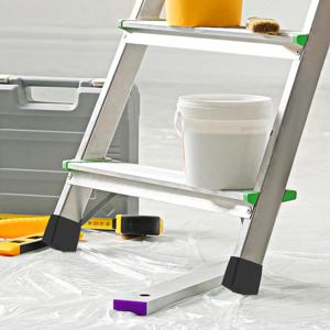 2Pcs 미끄럼 방지 미끄럼 방지 사다리 피트 고무 패드 발 커버 사다리 피트 고무 캡 다리 보호대 바닥재 커버 사다리 발 패드